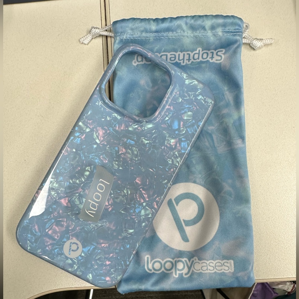 Loopy Case Blue Opal iPhone 14 Pro Max